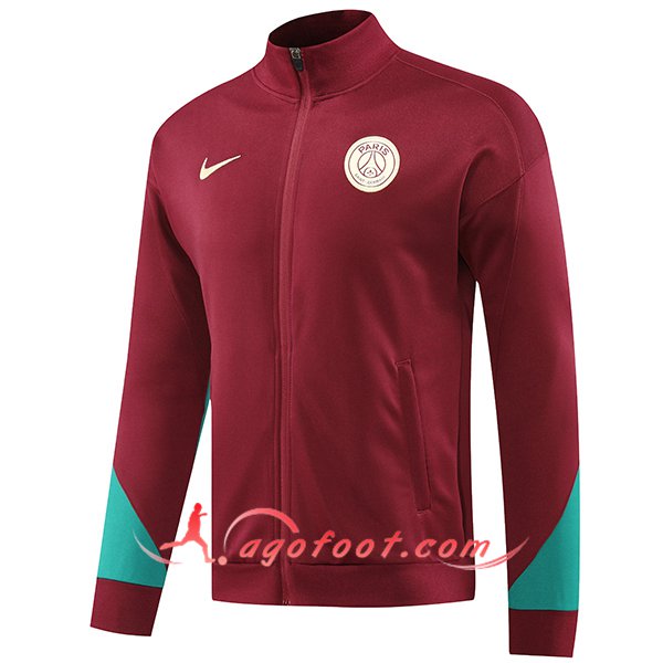 Veste Foot PSG Rouge/Vert 2024/2025