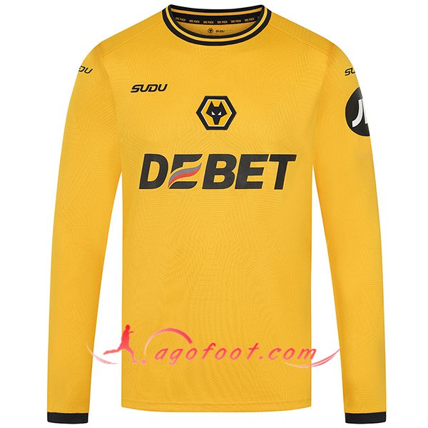 Nouveau Maillot de Foot Wolves Domicile Manches Longues 2024/2025