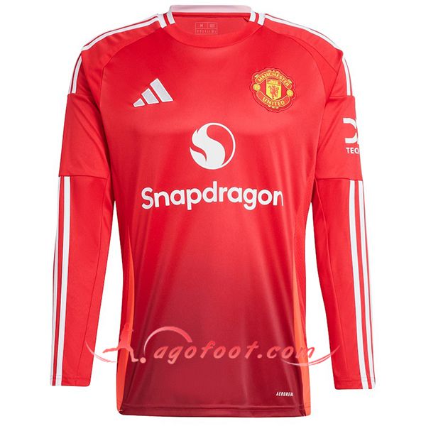 Nouveau Maillot de Foot Manchester United Domicile Manches Longues 2024/2025
