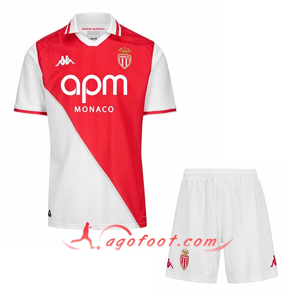 Nouveau Maillot de Foot AS Monaco Enfant Domicile 2024/2025