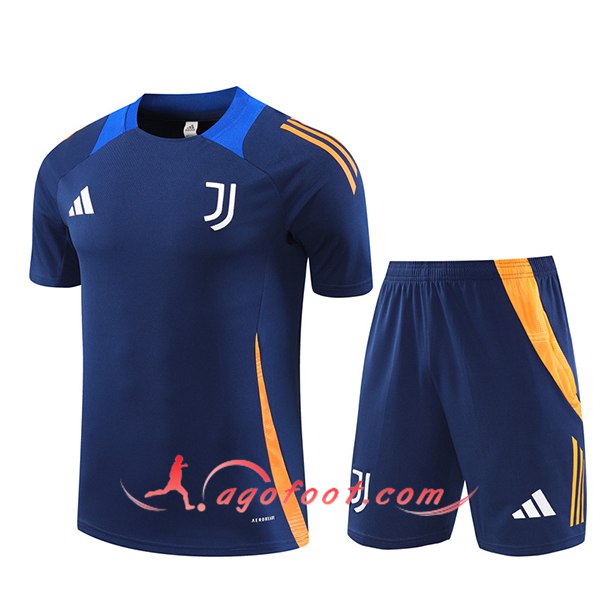 Ensemble Training T-Shirts Juventus Bleu/Orange 2024/2025