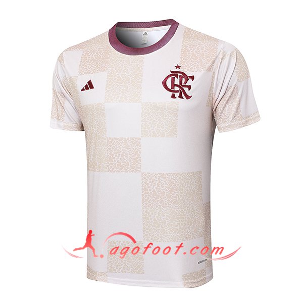 Training T-Shirts Flamengo Blanc/Beige 2024/2025