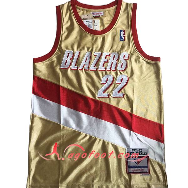 Maillot Portland Trail Blazers (DREXLER #22) 2024/25 Jaune/Rouge/Blanc