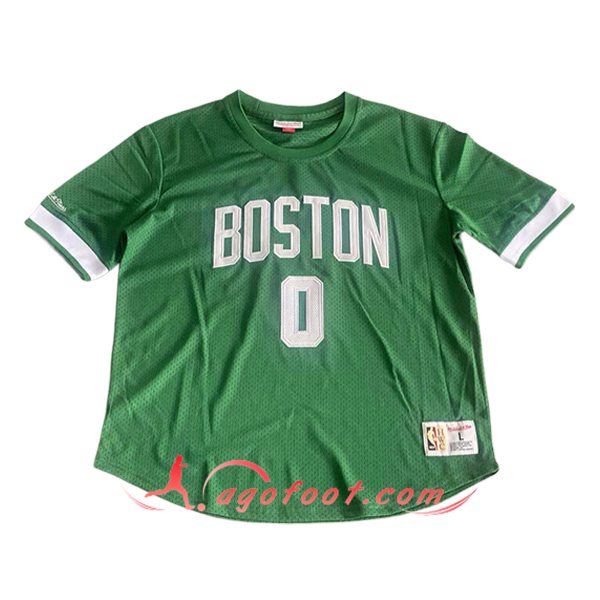 Maillot Boston Celtics (TATUM #0) 2024/25 Vert/Blanc