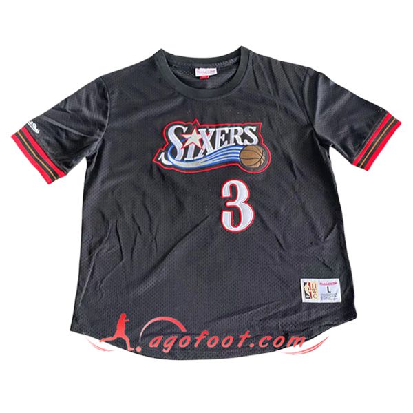 Maillot Philadelphia 76ers (IVERSON #3) 2024/25 Noir