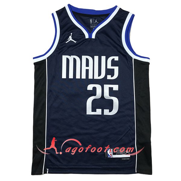 Maillot Dallas Mavericks (WASHINGTON JR. #25) 2024/25 Bleu Foncé
