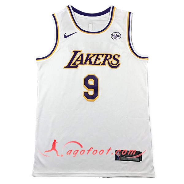 Maillot Los Angeles Lakers (JAMES JR. #9) 2024/25 Blanc/Pourpre/Jaune