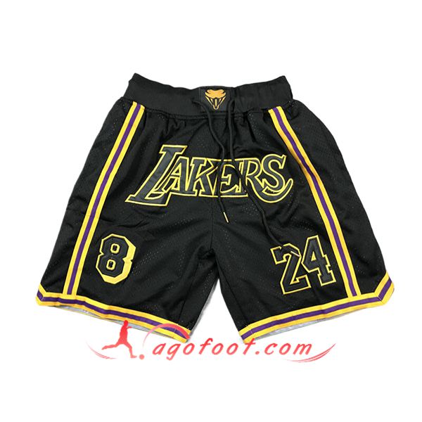 Shorts NBA Los Angeles Lakers 2024/25 Noir/Jaune