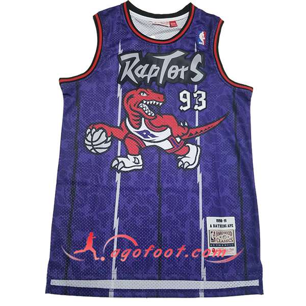 Maillot Toronto Raptors (BAPE #93) 2024/25 Pourpre/Blanc