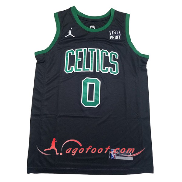 Maillot Boston Celtics (TATUM #0) 2024/25 Noir/Vert