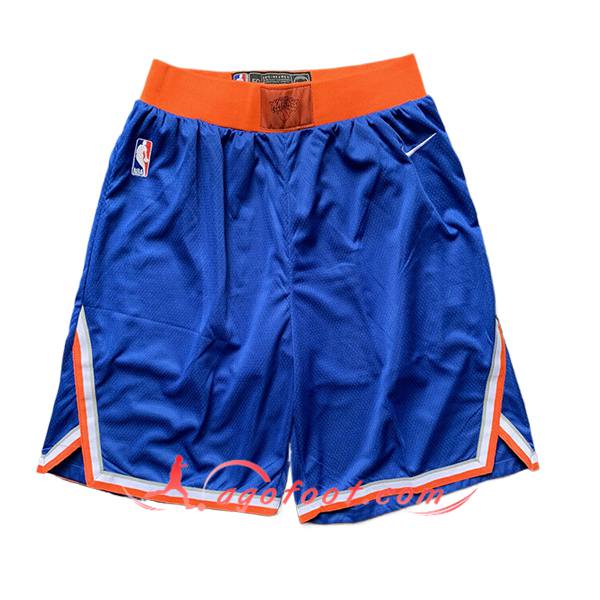 Shorts NBA New York Knicks 2024/25 Bleu/Orange -02