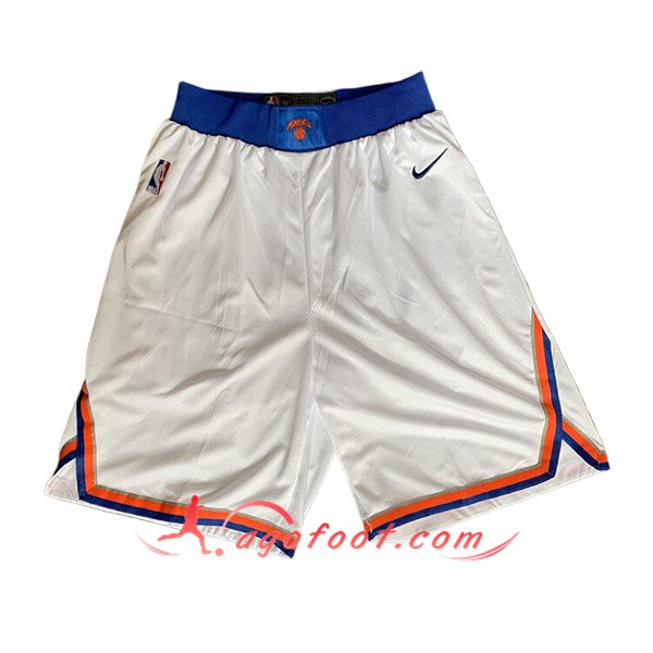 Shorts NBA New York Knicks 2024/25 Blanc
