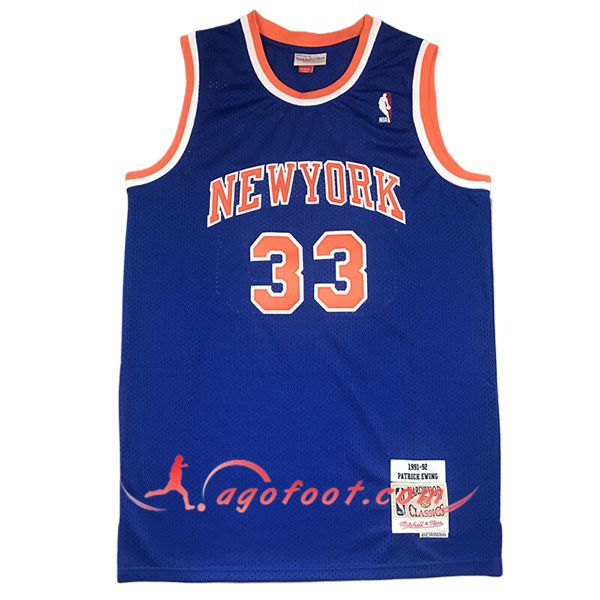 Maillot New York Knicks (EWING #33) 2024/25 Bleu/Orange