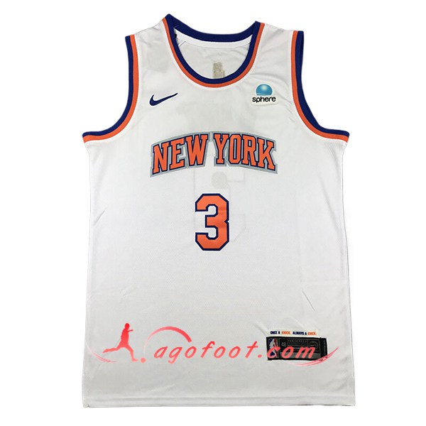 Maillot New York Knicks (HART #3) 2024/25 Blanc/Orange -04