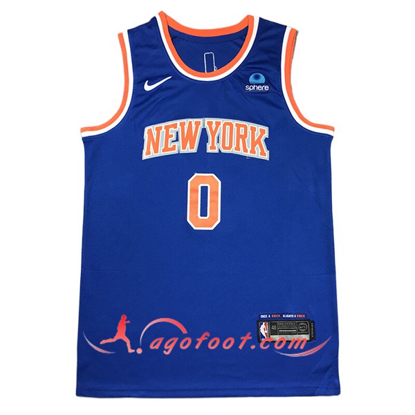 Maillot New York Knicks (DIVINCENZO #0) 2024/25 Bleu/Orange -03