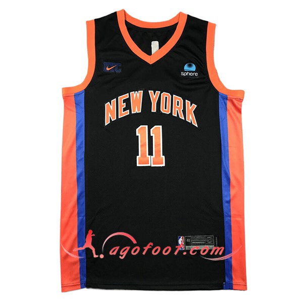 Maillot New York Knicks (BRUNSON #11) 2024/25 Noir/Orange/Bleu -02