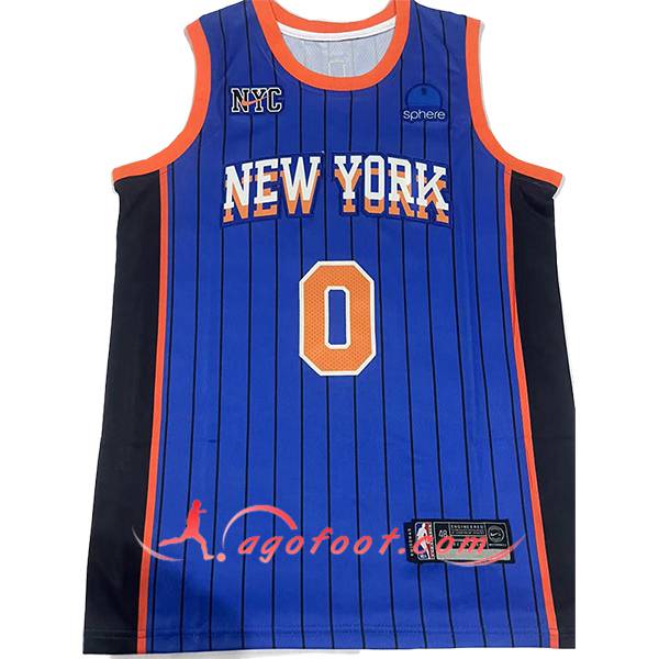 Maillot New York Knicks (DIVINCENZO #0) 2024/25 Bleu/Orange/Noir