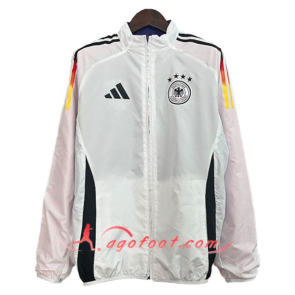 Coupe-Vent Allemagne Blanc/Noir 2024/2025