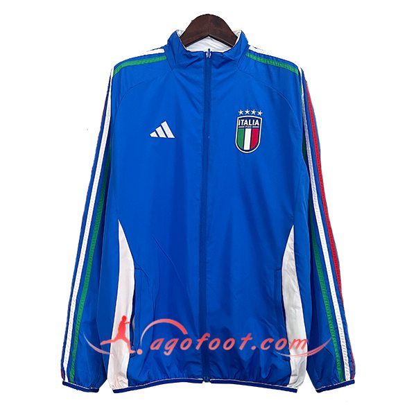 Coupe-Vent Italie Bleu/Blanc 2024/2025