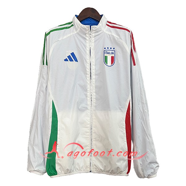 Coupe-Vent Italie Blanc/Vert/Rouge 2024/2025