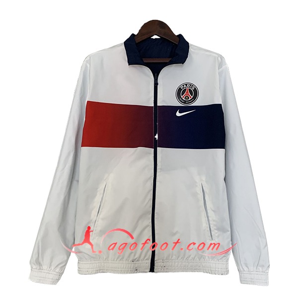 Coupe-Vent PSG Blanc/Rouge/Bleu 2024/2025