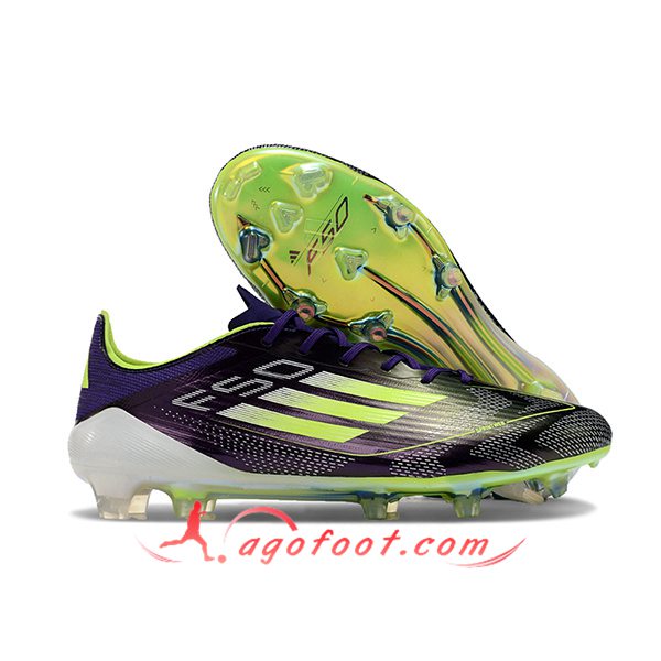 Adidas Chaussures de Foot F50 ELITE FG Noir/Vert