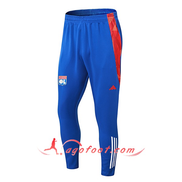 Pantalon Foot Lyon Bleu/Rouge 2024/2025
