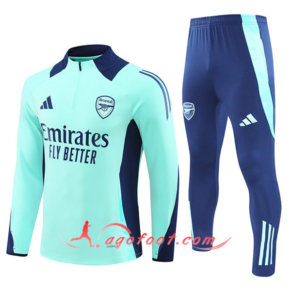 Ensemble Survetement de Foot Arsenal Bleu 2024/2025