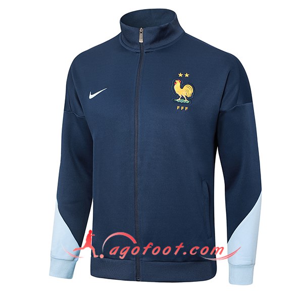 Veste Foot France Bleu Royal 2024/2025