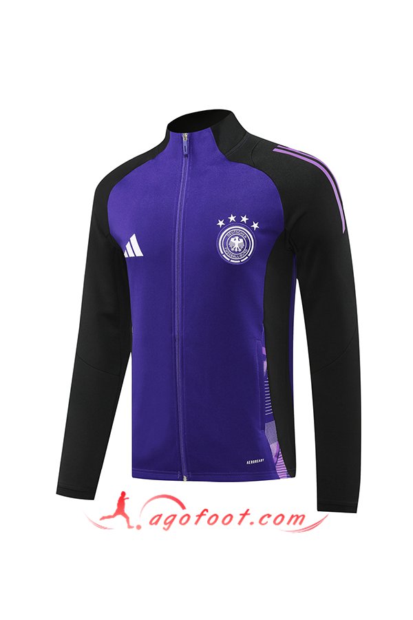 Veste Foot Allemagne Noir/Pourpre 2024/2025 -03