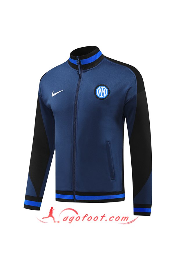 Veste Foot Inter Milan Bleu Marine 2024/2025