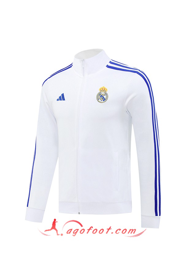 Veste Foot Real Madrid Blanc/Bleu 2024/2025