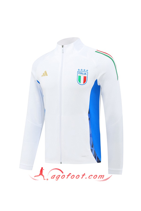 Veste Foot Italie Blanc/Bleu 2024/2025