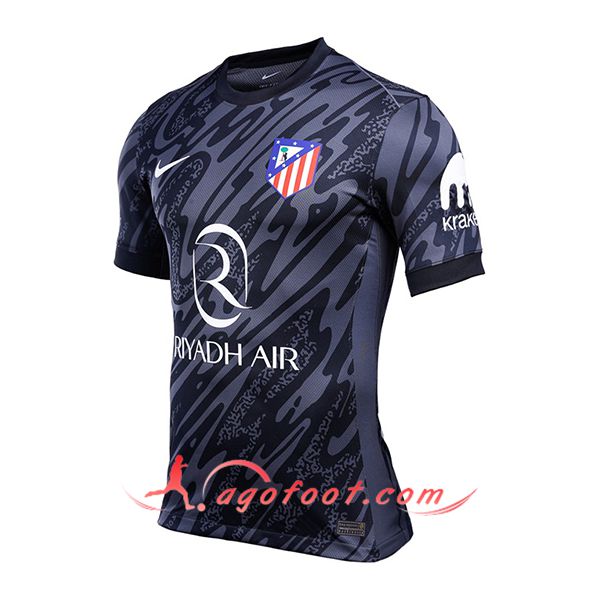 Maillot de Foot Atletico Madrid Gardien De But Noir 2024/2025