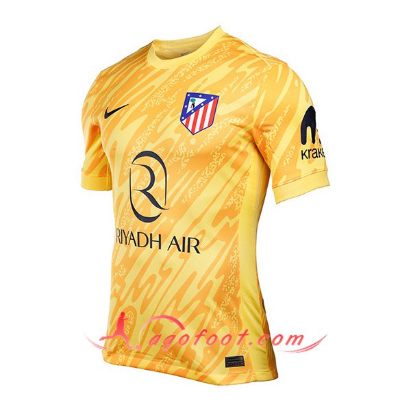Maillot de Foot Atletico Madrid Gardien De But Jaune 2024/2025