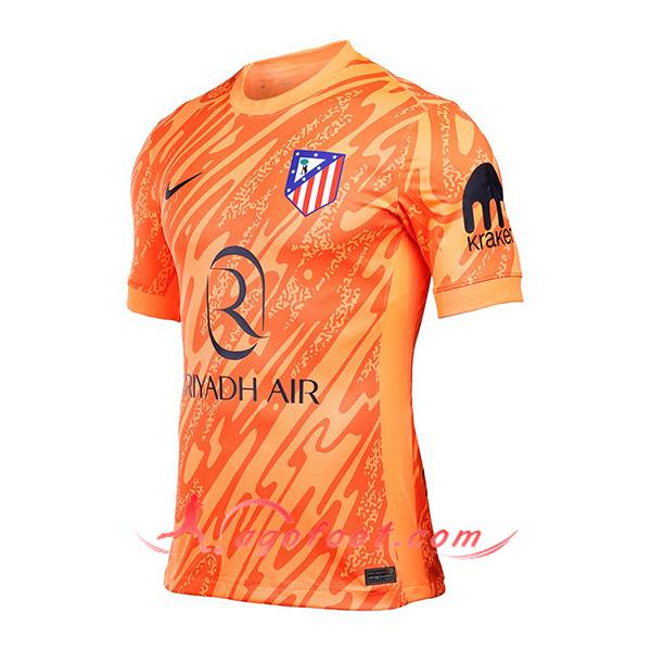 Maillot de Foot Atletico Madrid Gardien De But Orange 2024/2025