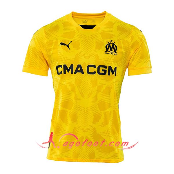 Maillot de Foot Marseille OM Gardien De But Jaune 2024/2025