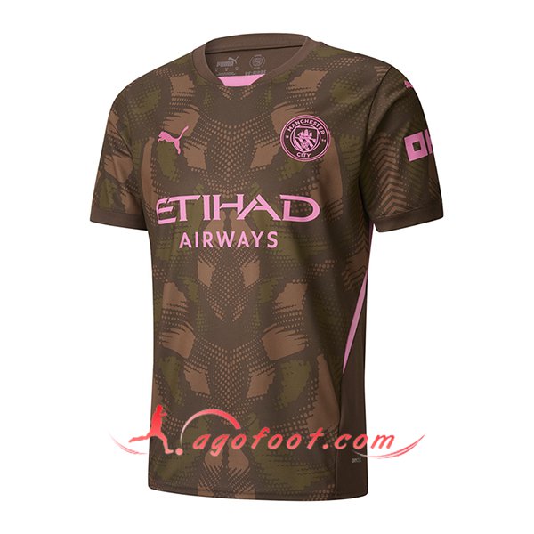 Maillot de Foot Manchester City Gardien De But Brune 2024/2025