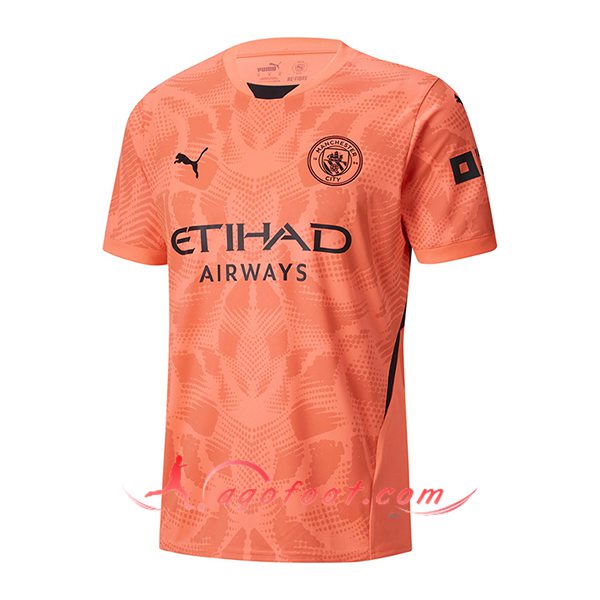 Maillot de Foot Manchester City Gardien De But Orange 2024/2025