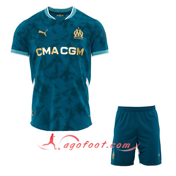 Nouveau Maillot de Foot Marseille OM Enfant Exterieur 2024/2025