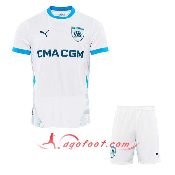 Nouveau Maillot de Foot Marseille OM Enfant Domicile 2024/2025