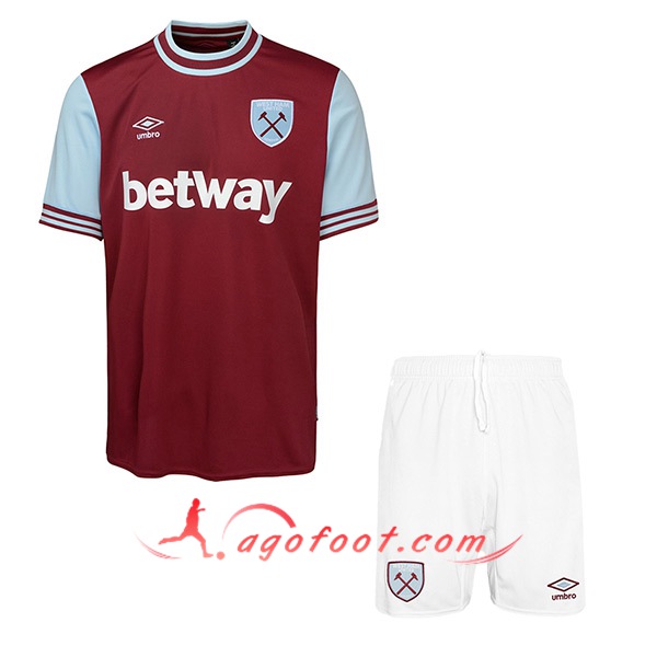 Nouveau Maillot de Foot West Ham Enfant Domicile 2024/2025