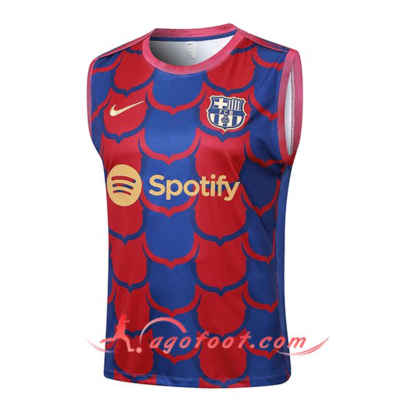 Training Debardeur FC Barcelone Rouge/Bleu 2024/2025