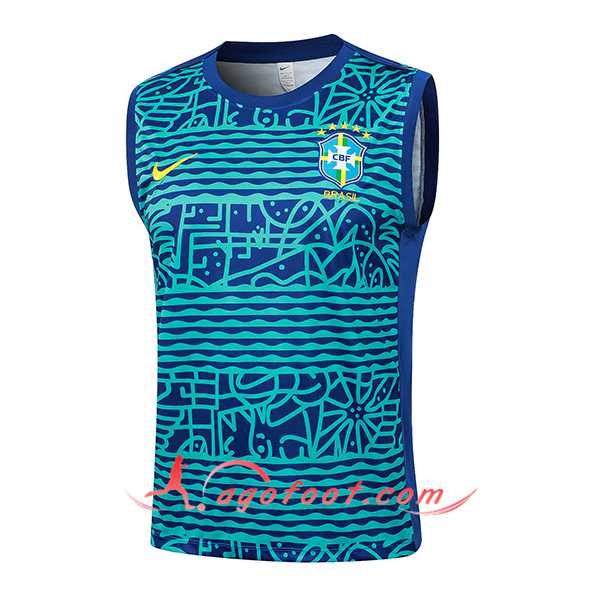 Training Debardeur Brésil Bleu 2024/2025