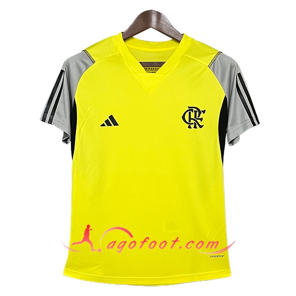 Training T-Shirts Flamengo Jaune/Gris/Noir 2024/2025 -02