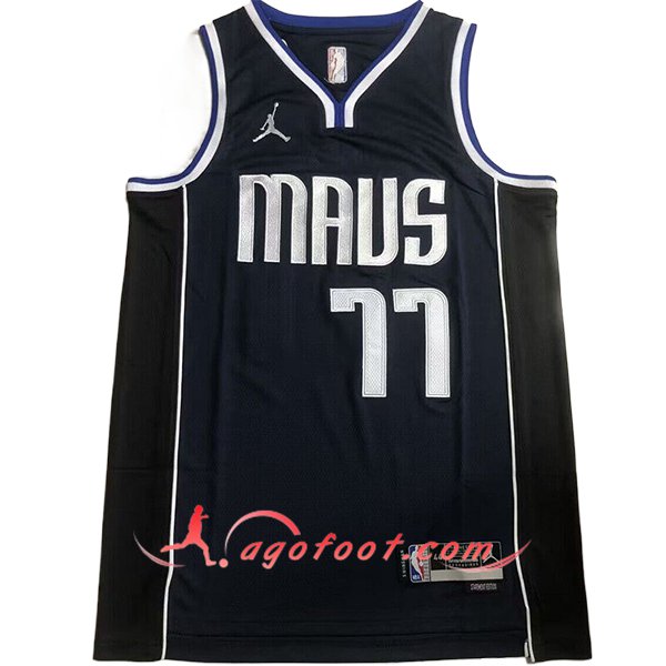 Maillot Dallas Mavericks (DONCIC #77) 2024/25 Bleu/Noir /Blanc