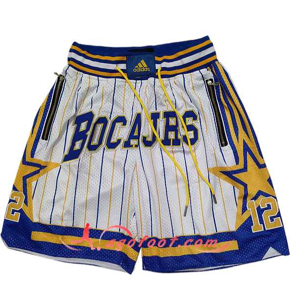 Shorts NBA Indiana Pacers 2024/25 Blanc/Bleu/Jaune