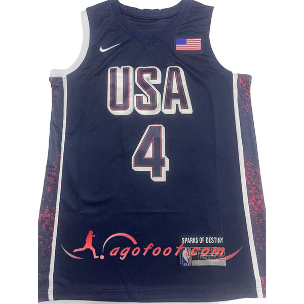 Maillot USA (CURRY #4) 2024/25 Bleu Foncé