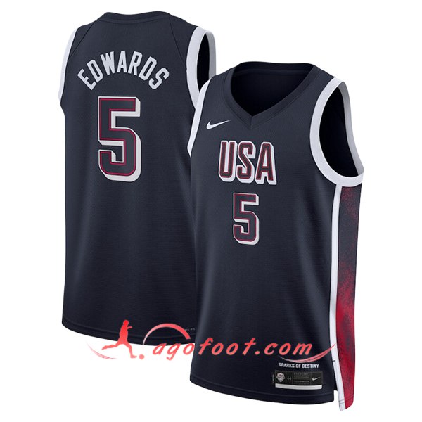 Maillot USA (EDWARDS #5) 2024/25 Noir