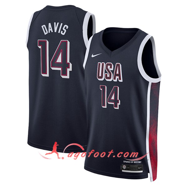 Maillot USA (DAVIS #14) 2024/25 Noir